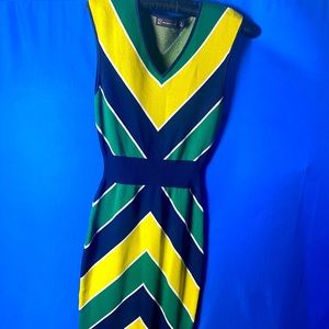 New York & Co, fitted sleeveless sweater dress, knee-length, Size Small
